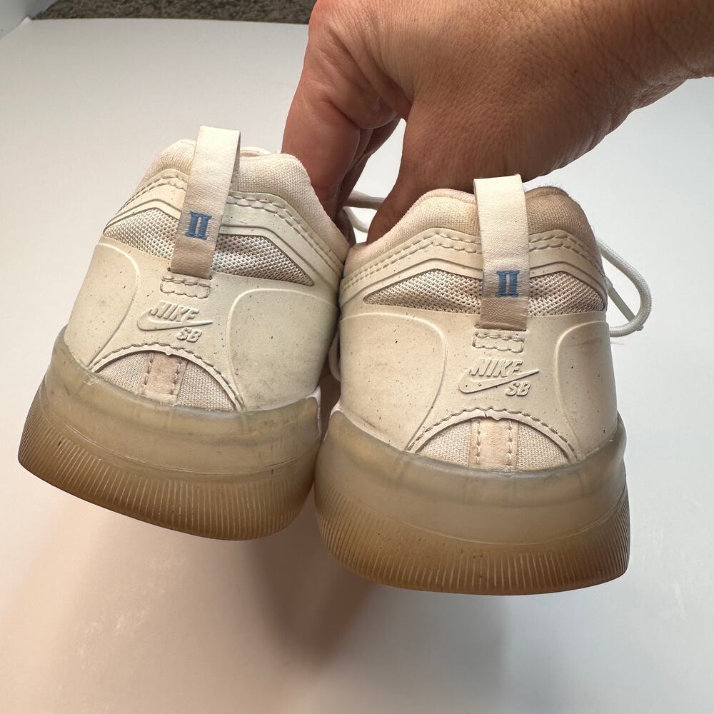 Nike SB Nyjah Free 2 Summit White Skate Shoes - Picture 5 of 7
